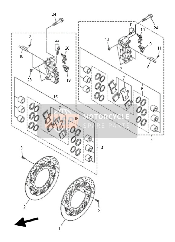 14B2581T1000, Disk Rem Assy, Yamaha, 0