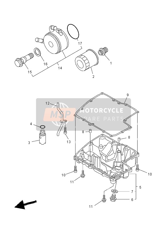 Yamaha FZ8-N 2012 ÖLFILTER für ein 2012 Yamaha FZ8-N