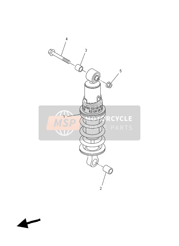 Yamaha FZ8-N 2012 Rear Suspension for a 2012 Yamaha FZ8-N