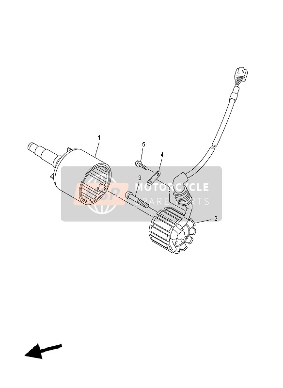 Yamaha FZ8-N 2012 Générateur pour un 2012 Yamaha FZ8-N