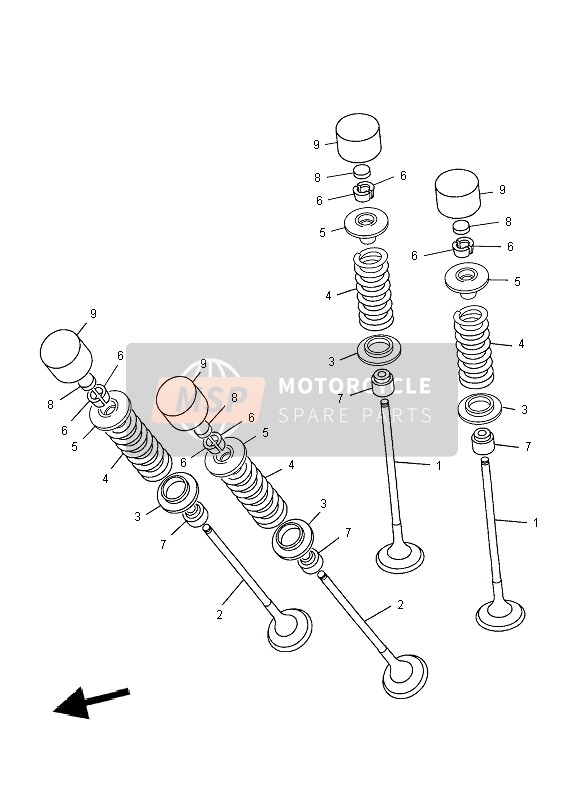 Yamaha FZ8-S 2012 Valvola per un 2012 Yamaha FZ8-S