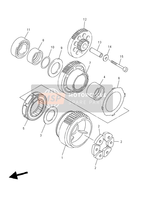 Yamaha FZ8-S 2012 Starter 2 for a 2012 Yamaha FZ8-S