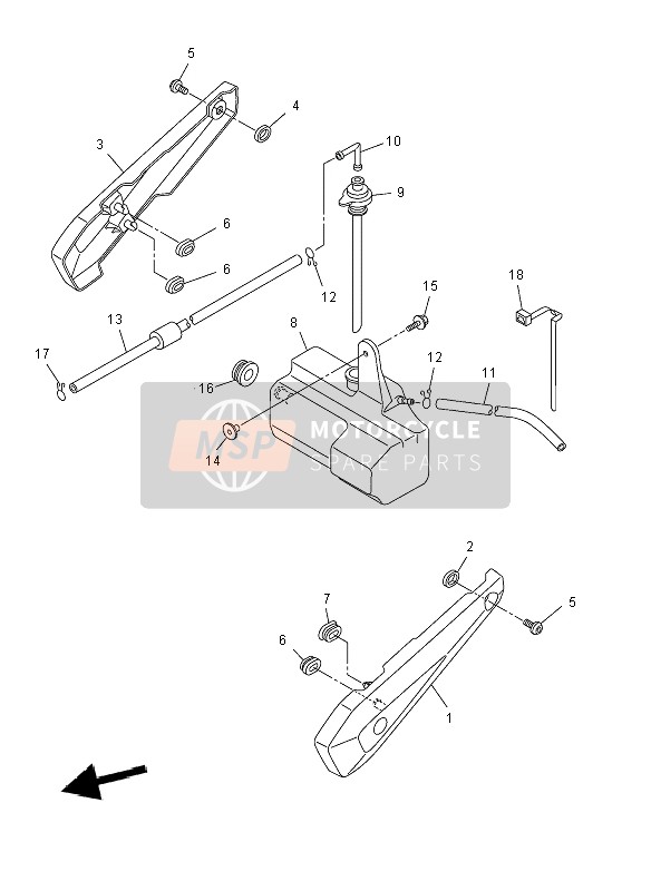 Yamaha FZ8-S 2012 Cubierta lateral para un 2012 Yamaha FZ8-S