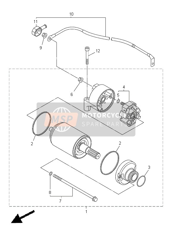 Yamaha FZ8-SA 2012 Départ Moteur 4 pour un 2012 Yamaha FZ8-SA