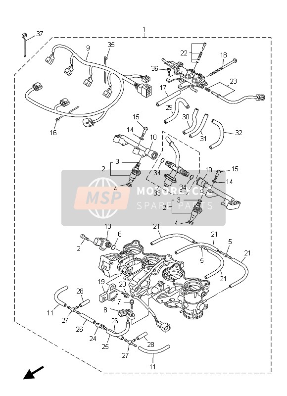 Yamaha FZ8-S 2013 Intake 2 for a 2013 Yamaha FZ8-S