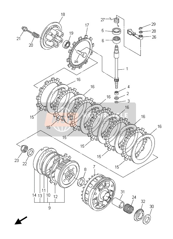 Yamaha FZ8-S 2013 Embrayage pour un 2013 Yamaha FZ8-S