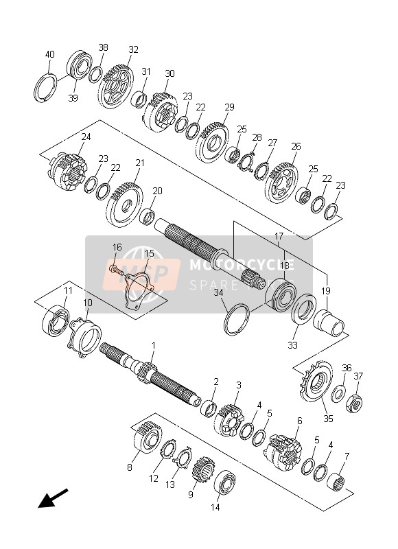 Yamaha FZ8-S 2013 Transmission for a 2013 Yamaha FZ8-S