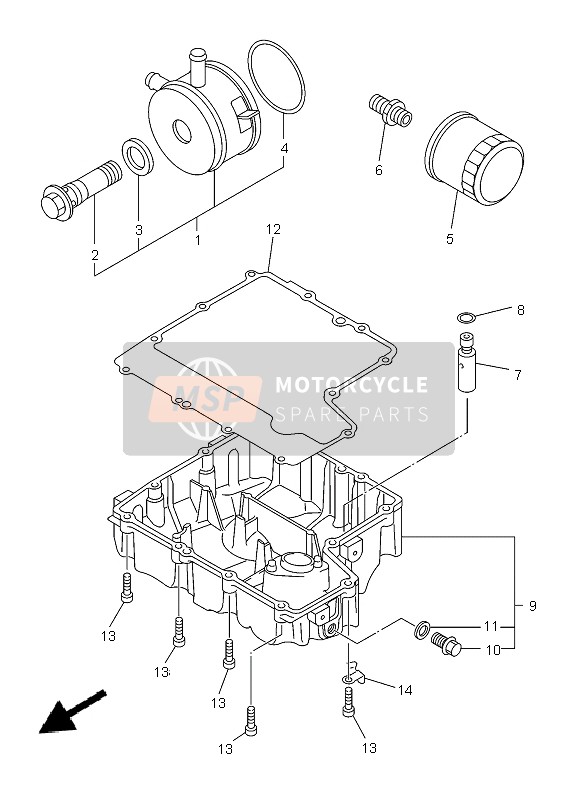 Yamaha XJ6F 2013 Oil Cleaner for a 2013 Yamaha XJ6F