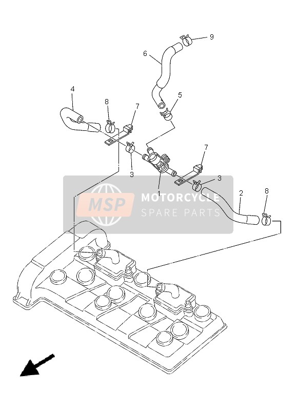 Yamaha XJ6F 2013 Sistema di induzione dell'aria per un 2013 Yamaha XJ6F