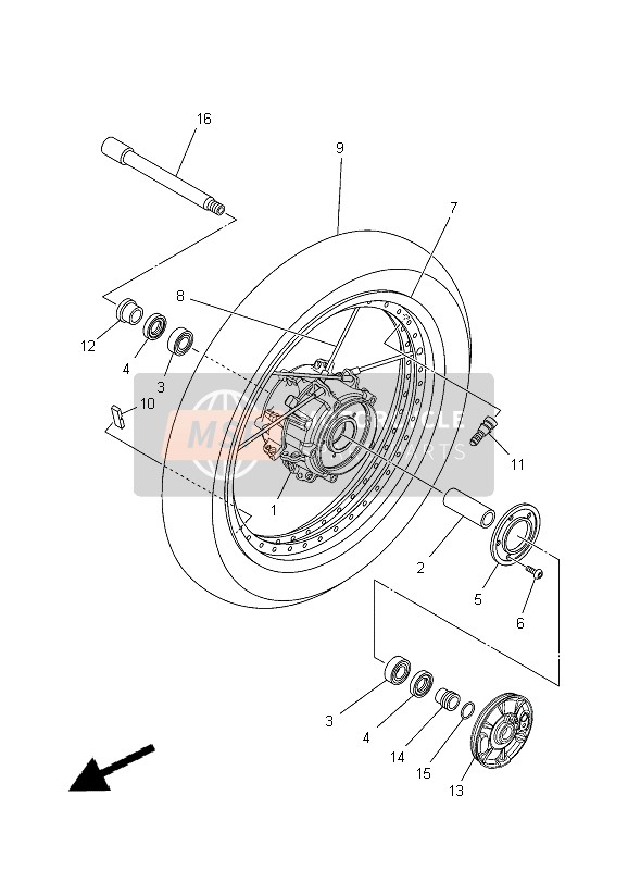 Yamaha XT1200Z TENERE 2012 Spare Parts - MSP