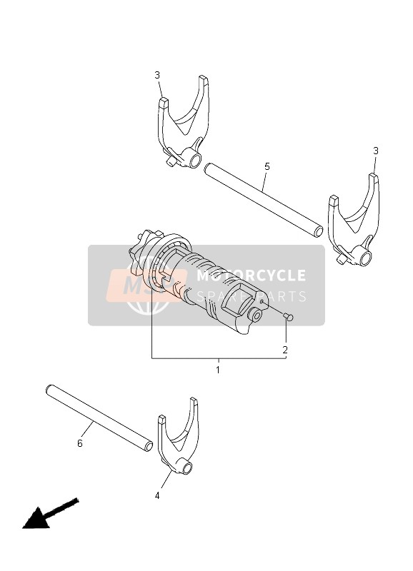 Yamaha XVS950A 2012 Shift Cam & Fork for a 2012 Yamaha XVS950A