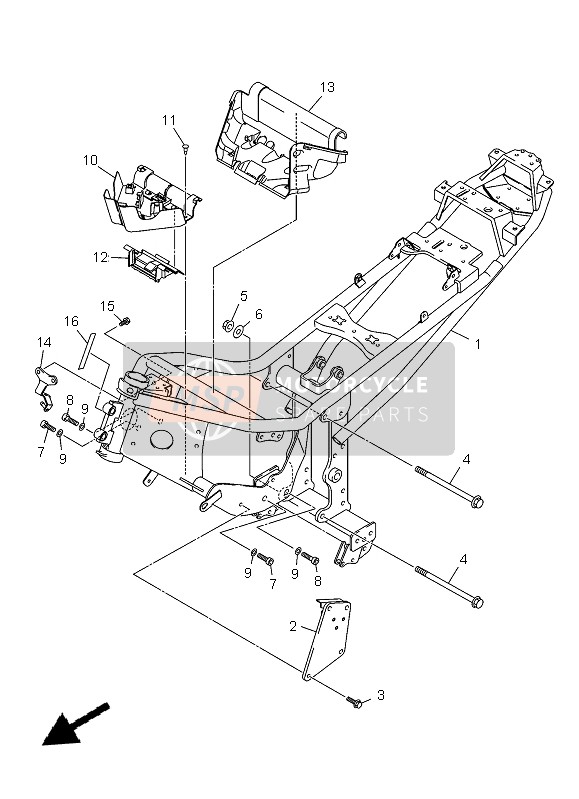 Yamaha XJ6FA 2013 RAHMEN für ein 2013 Yamaha XJ6FA