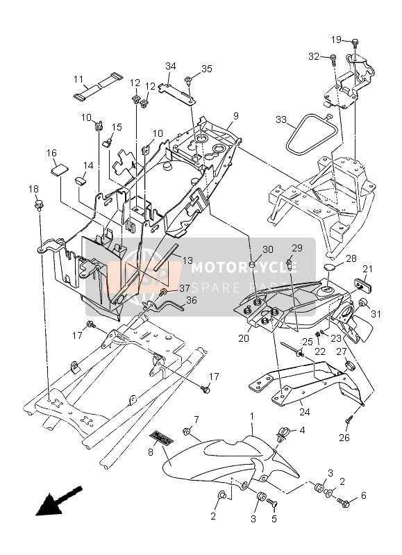 Yamaha XJ6N 2013 Aile pour un 2013 Yamaha XJ6N