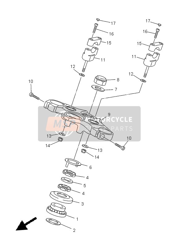 Yamaha XJ6N 2013 Steering for a 2013 Yamaha XJ6N