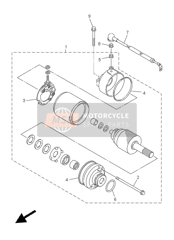 Yamaha XJ6N 2013 Starting Motor 4 for a 2013 Yamaha XJ6N