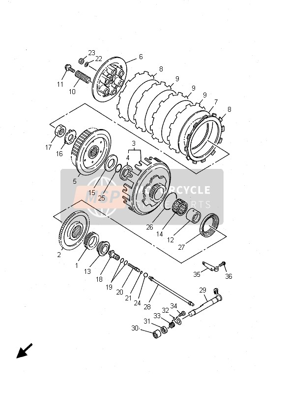 26J163510000, Plate, Druk 1, Yamaha, 3