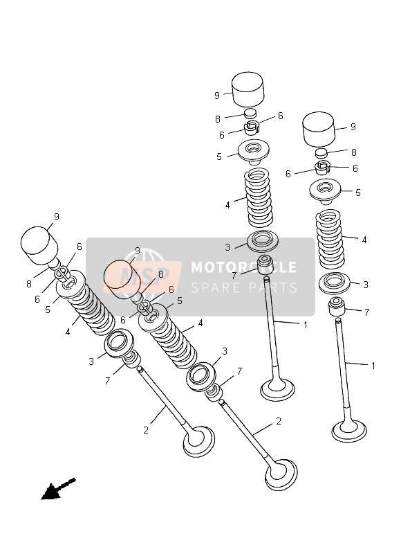 Yamaha XJ6S 2013 Válvula para un 2013 Yamaha XJ6S