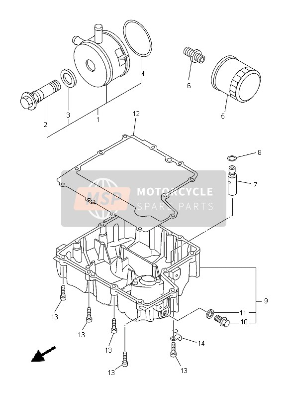 Yamaha XJ6S 2013 Limpiador de aceite para un 2013 Yamaha XJ6S