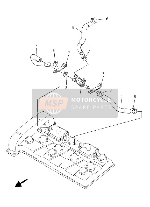 Yamaha XJ6SA 2013 Système d'induction d'air pour un 2013 Yamaha XJ6SA