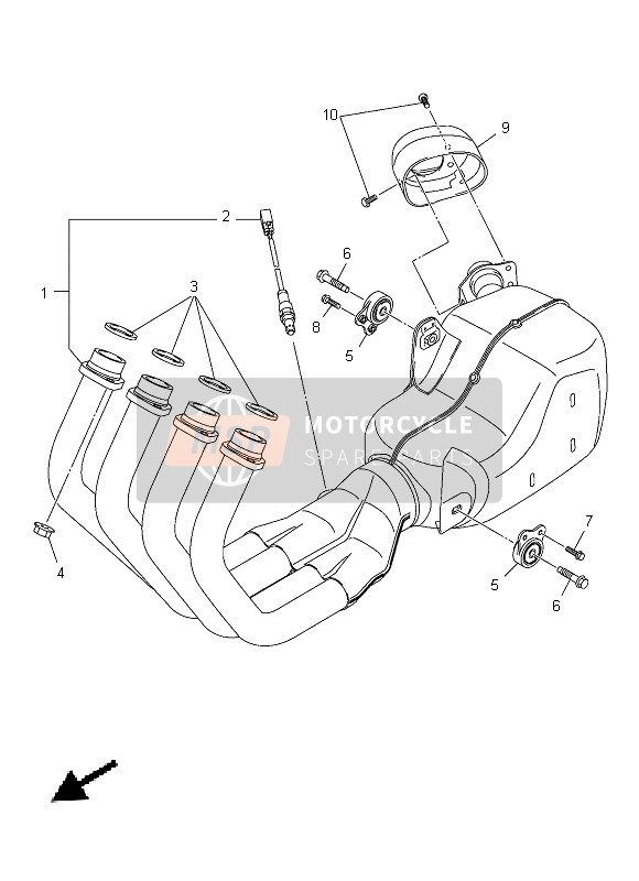 Yamaha XJ6SA 2013 ABGAS für ein 2013 Yamaha XJ6SA