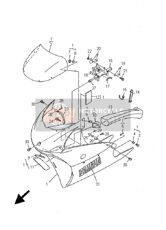 3Y6217470000, Pad, Accu, Yamaha, 1