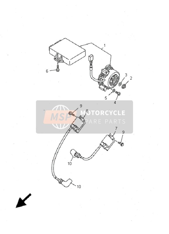 Yamaha TZ250 2001 Generator for a 2001 Yamaha TZ250