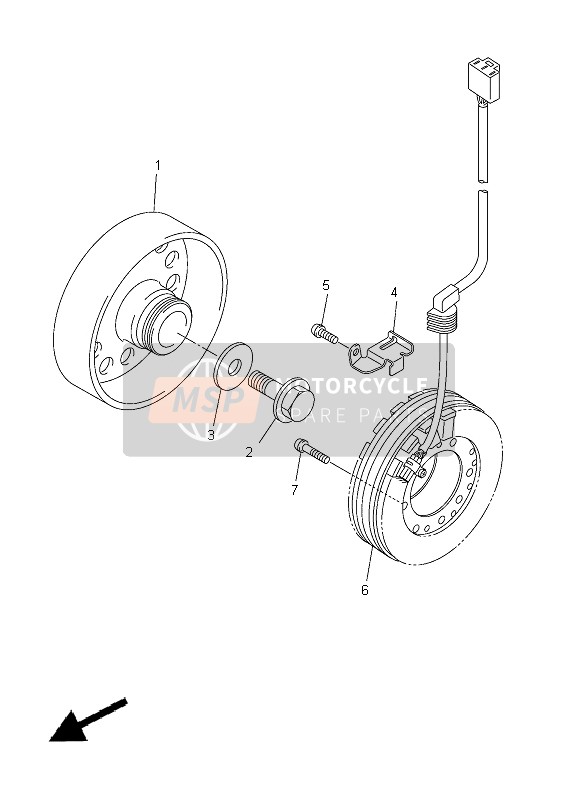 Yamaha YZF-R6 2012 Generator for a 2012 Yamaha YZF-R6