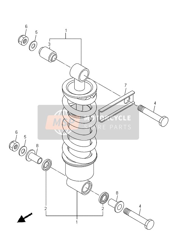 Yamaha XJ6SA 2013 Suspension arrière pour un 2013 Yamaha XJ6SA