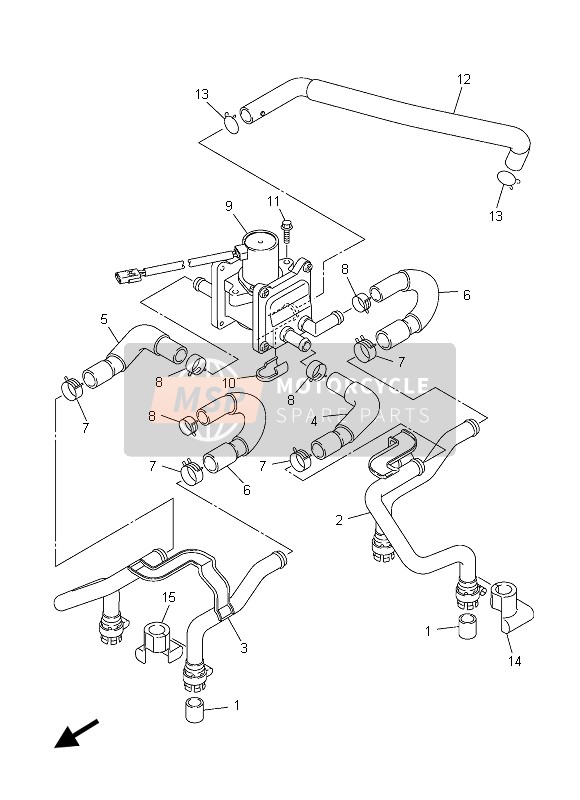 Yamaha XJR1300 2013 LUFTEINLASSSYSTEM für ein 2013 Yamaha XJR1300