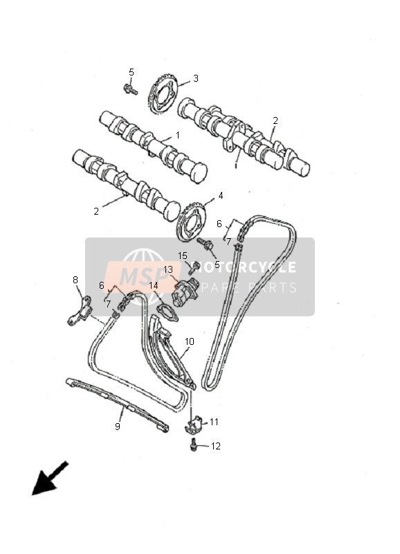 Yamaha V-MAX12 2001 Camshaft & Chain for a 2001 Yamaha V-MAX12