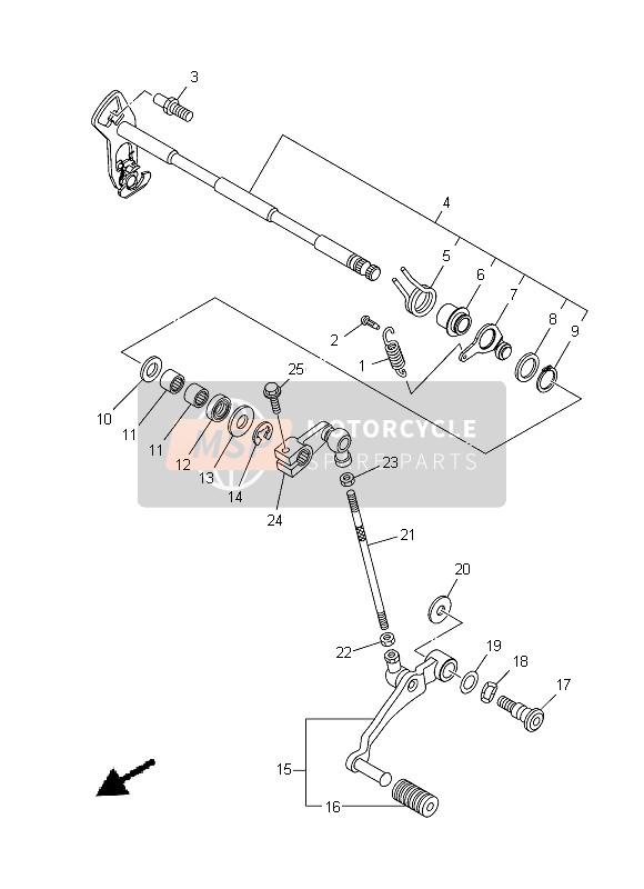 990021060000, Sicherungsscheibe, Yamaha, 4