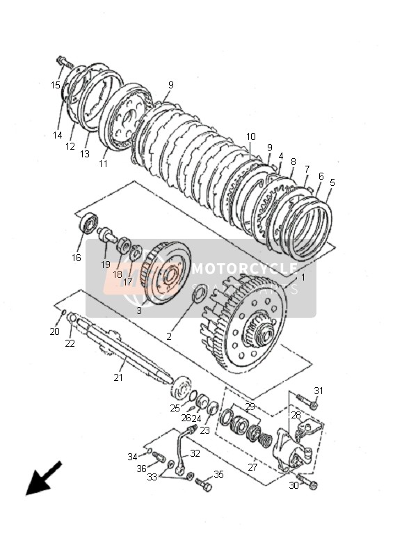 Yamaha V-MAX12 2001 Clutch for a 2001 Yamaha V-MAX12