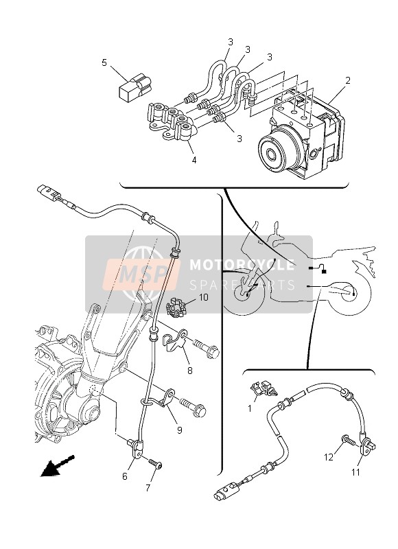 23P859301900, Servo Pompa Abs, Yamaha, 0