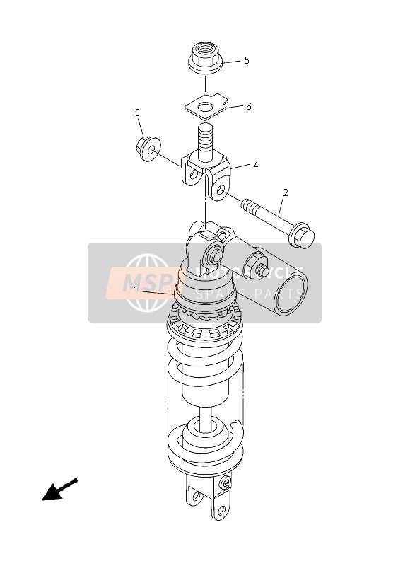 Yamaha YZF-R6 2013 Suspension arrière pour un 2013 Yamaha YZF-R6