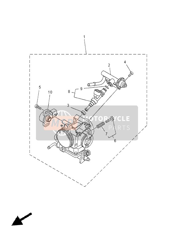 Yamaha XT660ZA TENERE 2012 Inlaat 2 voor een 2012 Yamaha XT660ZA TENERE