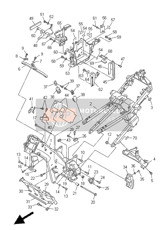 Yamaha FJR1300A 2014 RAHMEN für ein 2014 Yamaha FJR1300A