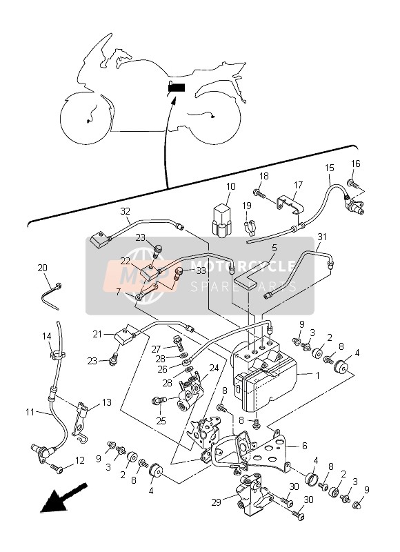 Yamaha FJR1300A 2014 Electrical 3 for a 2014 Yamaha FJR1300A