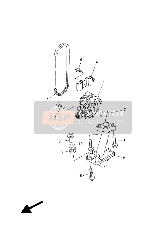 1WS134100000, Logement De Filtre C, Yamaha, 0