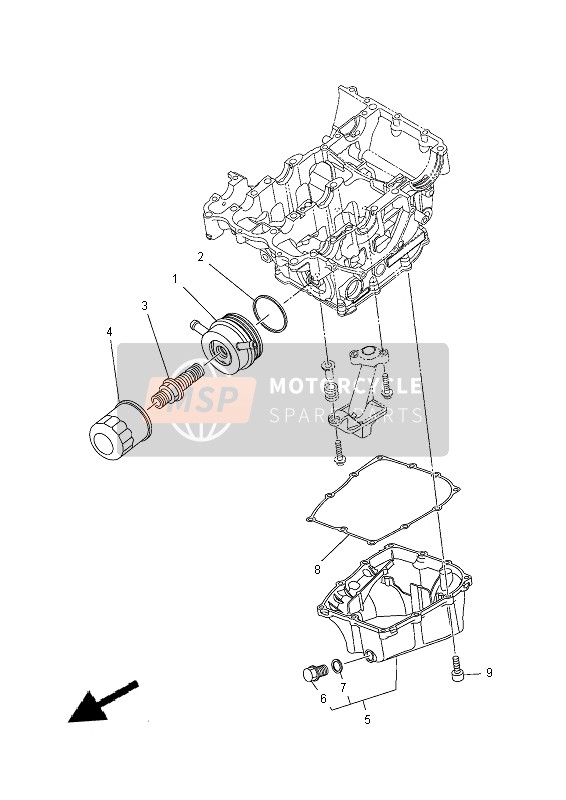 Yamaha MT-07A 2014 ÖLFILTER für ein 2014 Yamaha MT-07A