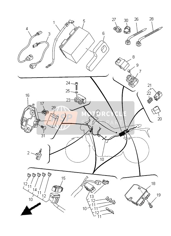 1D7819600100, Gleichrichter & Spannungsr., Yamaha, 4