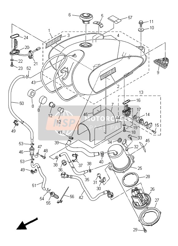 3HT244A00000, Pump Case Comp., Yamaha, 1
