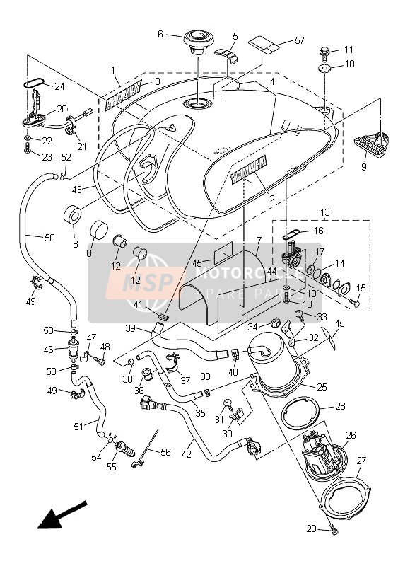 992440014000, Embleme,  Yamaha, Yamaha, 1