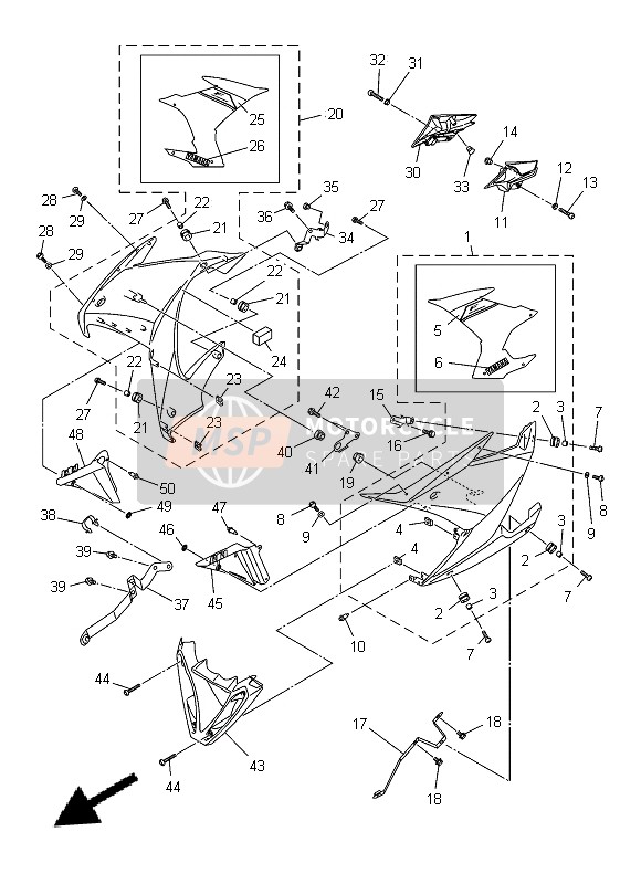 1CW283924000, Sticker 2, Yamaha, 0