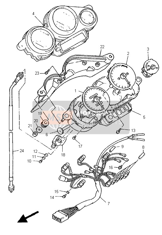 4TV835500200, Cable De Competeur, Yamaha, 0