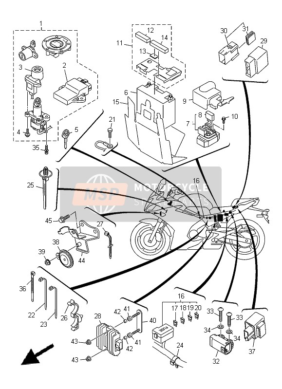 Yamaha XJ-6FA 2014 Electrical 2 for a 2014 Yamaha XJ-6FA