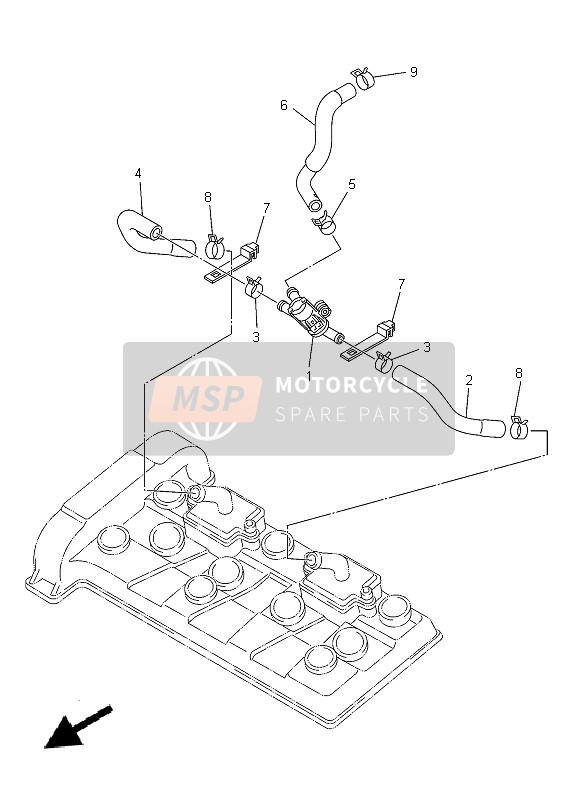 Yamaha XJ-6N 2014 Système d'induction d'air pour un 2014 Yamaha XJ-6N