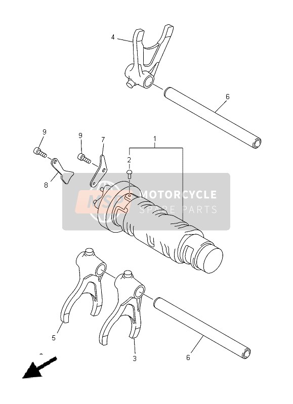 Yamaha XJ-6N 2014 Schakelnok & Vork voor een 2014 Yamaha XJ-6N