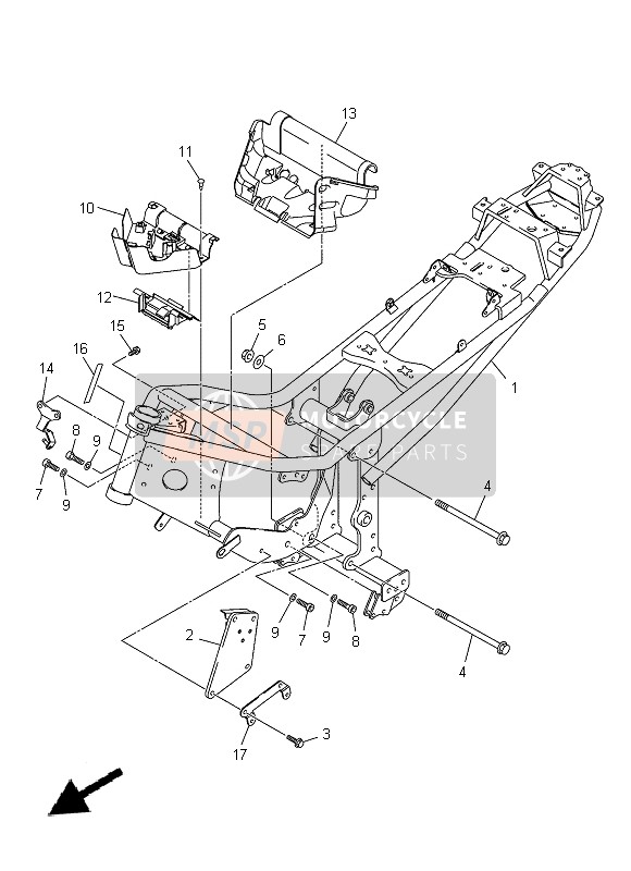 Yamaha XJ-6N 2014 Cadre pour un 2014 Yamaha XJ-6N