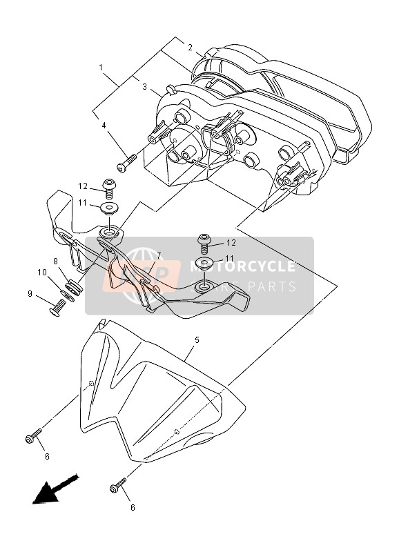 Yamaha XJ-6NA 2014 Meter for a 2014 Yamaha XJ-6NA