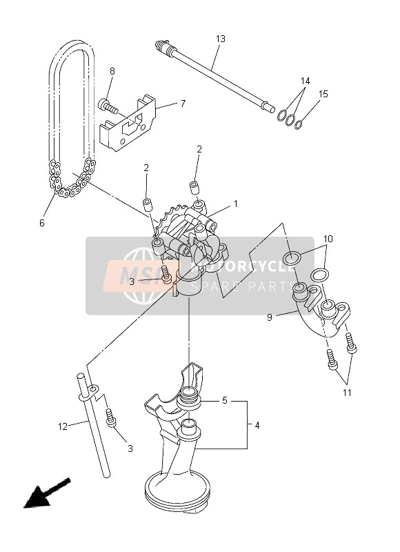 Yamaha XJ6SA 2014 ÖLPUMPE für ein 2014 Yamaha XJ6SA